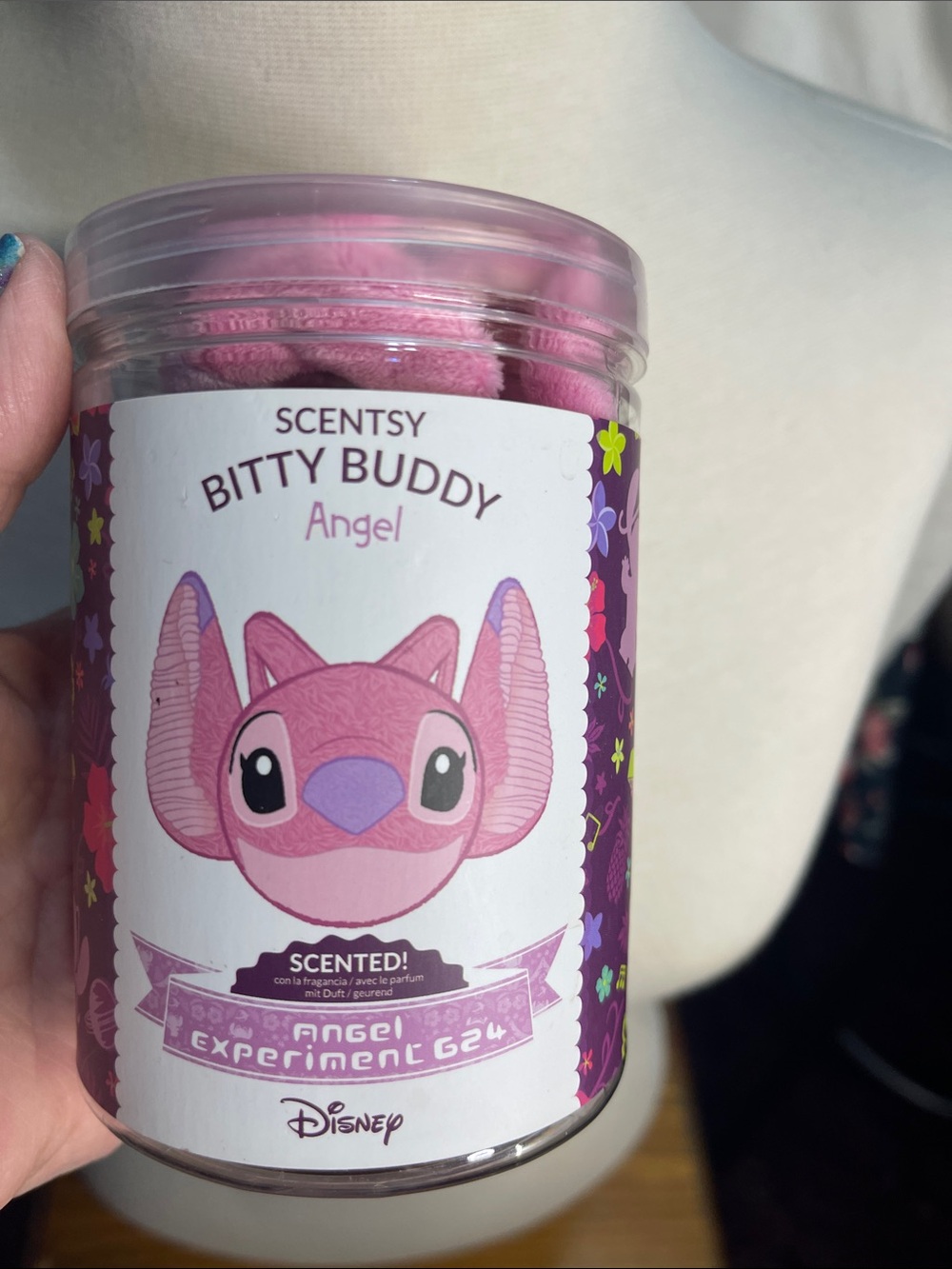 Scentsy Bitty Buddy Angel Plush - Pink & Purple Stress Ball Smells Wonderful
